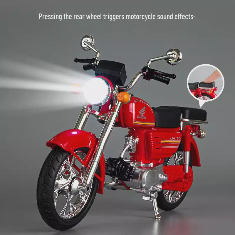 

Alloy Retro Suzuki Wangjialing 1:10 Motorcycle Model Toy Collectible