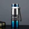 Large Capacity Insulated Stainless Steel Water Bottle with Portable Lanyard
