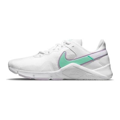 Legend Essential 2 Blanc Vert Luminescent Chaussures de Sport pour Femmes Violet-Shock Lilas Infini CQ9545-100