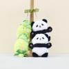 Cartoon Plush Adorable Bamboo Shoot Panda Keychain Cute Gift For Couples Friends And
