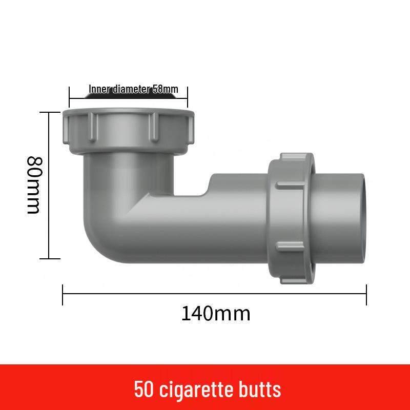 Universeller Küchen- & Badezimmer-Ablaufkorb-Filter - Geruchshemmendes T-Stück-Ablaufzubehör