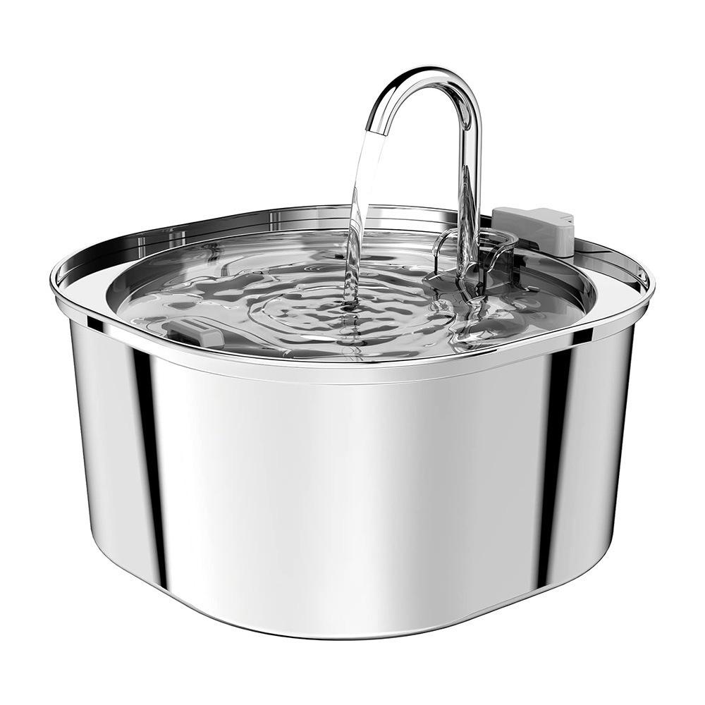 3.2L Stainless Steel Automatic Pet Water Fountain for Cats and Dogs