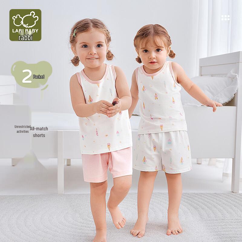 

Унисекс детские летние тонкие эластичные шорты для пижамы (2-Pack) 110