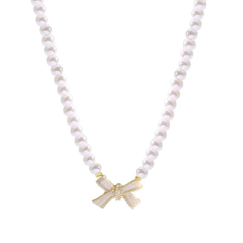 Coquette Aesthetic Pearl Necklace Korean Fashion Choker Planet Necklace Heart Pendant Y2K Accessories Cool Girl Hip Hop Jewelry