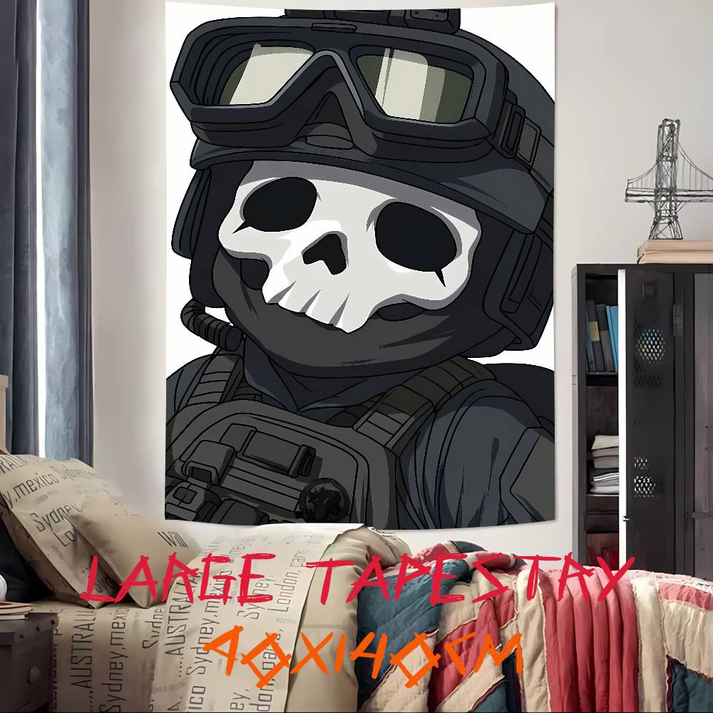Cool Hot Popular CCallS Of Game DdutyS Gaming Tapestry Wall Hanging Wall Rugs Dorm Decor Blanket Camping Decoration Tapestry