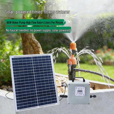 Solar-Powered Smart Plant Waterer with Remote Mobile Control for Garden, Lawn, and Vegetables