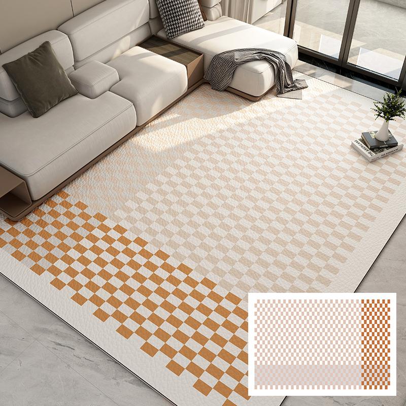 Nordic Minimalist Carpets for Living Room PVC Wash-free Household Carpet Waterproof Non-slip Kitchen Rug Ins Style Balcony Mat