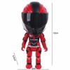Movable Limbs Simulated Motorcycle Rider Doll Deformation Helmet Movable Figurine Model  Auto Decor