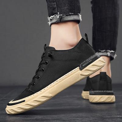 Pánské prodyšné ležérní plátěné boty na prkně Trendy boty
