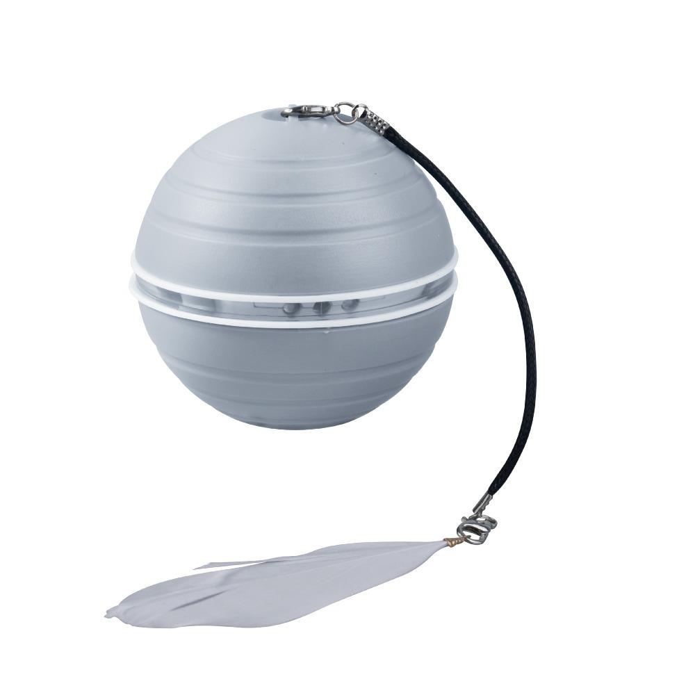 

Automatic Interactive Cat Ball Toy Rechargeable Self-playing Cat Ball Cat Interactive Ball Indoor no Light серебряный