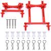 Aluminium Alloy Front Rear Post Mounts Set with Buckles for Traxxas TRX?4 RC Car Parts