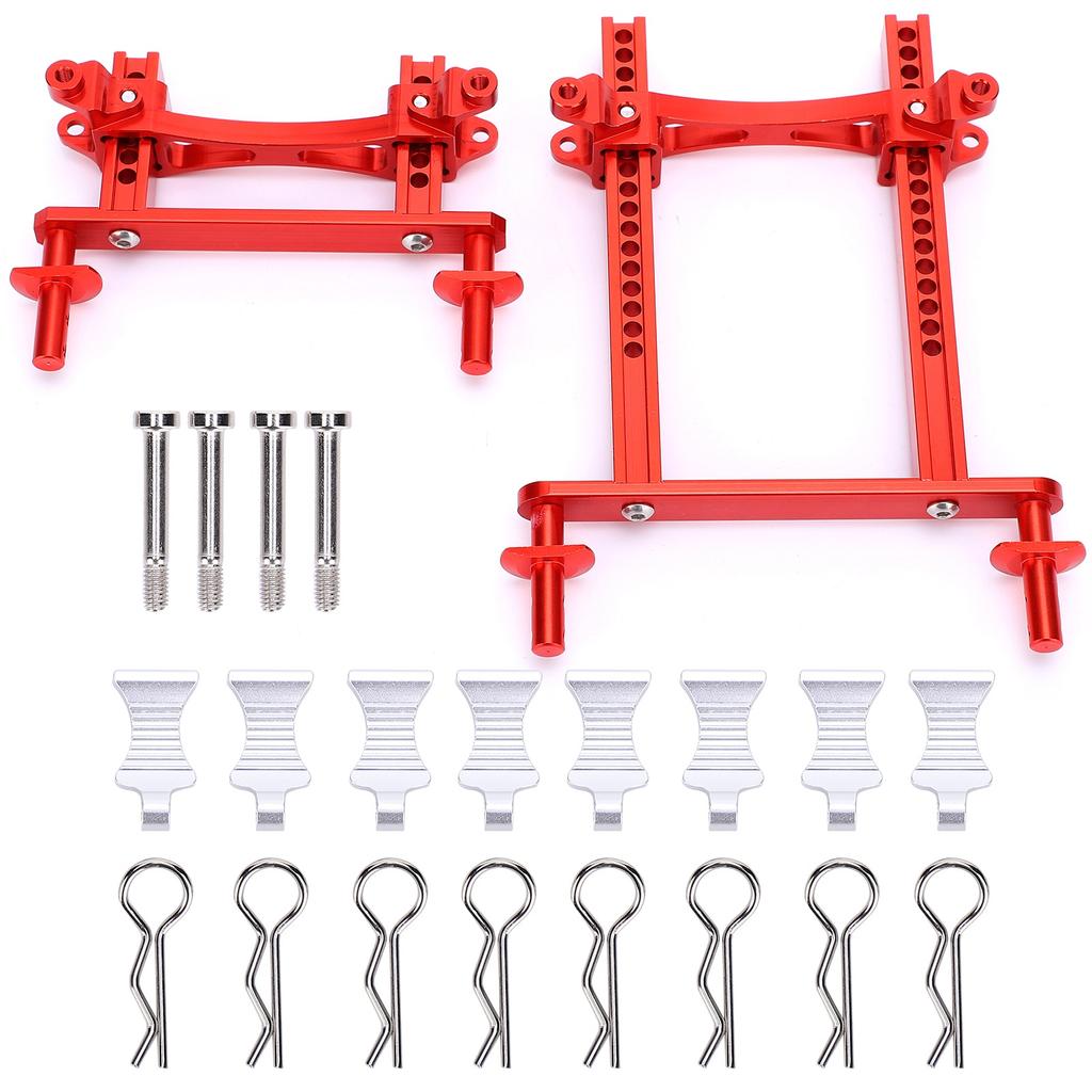 Aluminium Alloy Front Rear Post Mounts Set with Buckles for Traxxas TRX?4 RC Car Parts