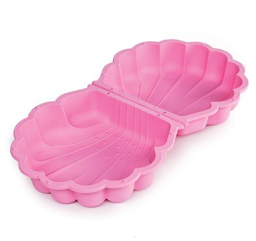 Shell 2 Plastic Sandbox - Pink