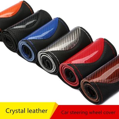 Steering Cover 38cm Soft Anti Slip DIY Hand Sewing Wear-resistant Car Steering-Wheel Braid With Needles Thread