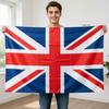 UK Flag Tapestry Flat Print British Union Jack Wall Hanging for Bedroom Dorm Decor Classic Red White Blue Banner Home Art Gift