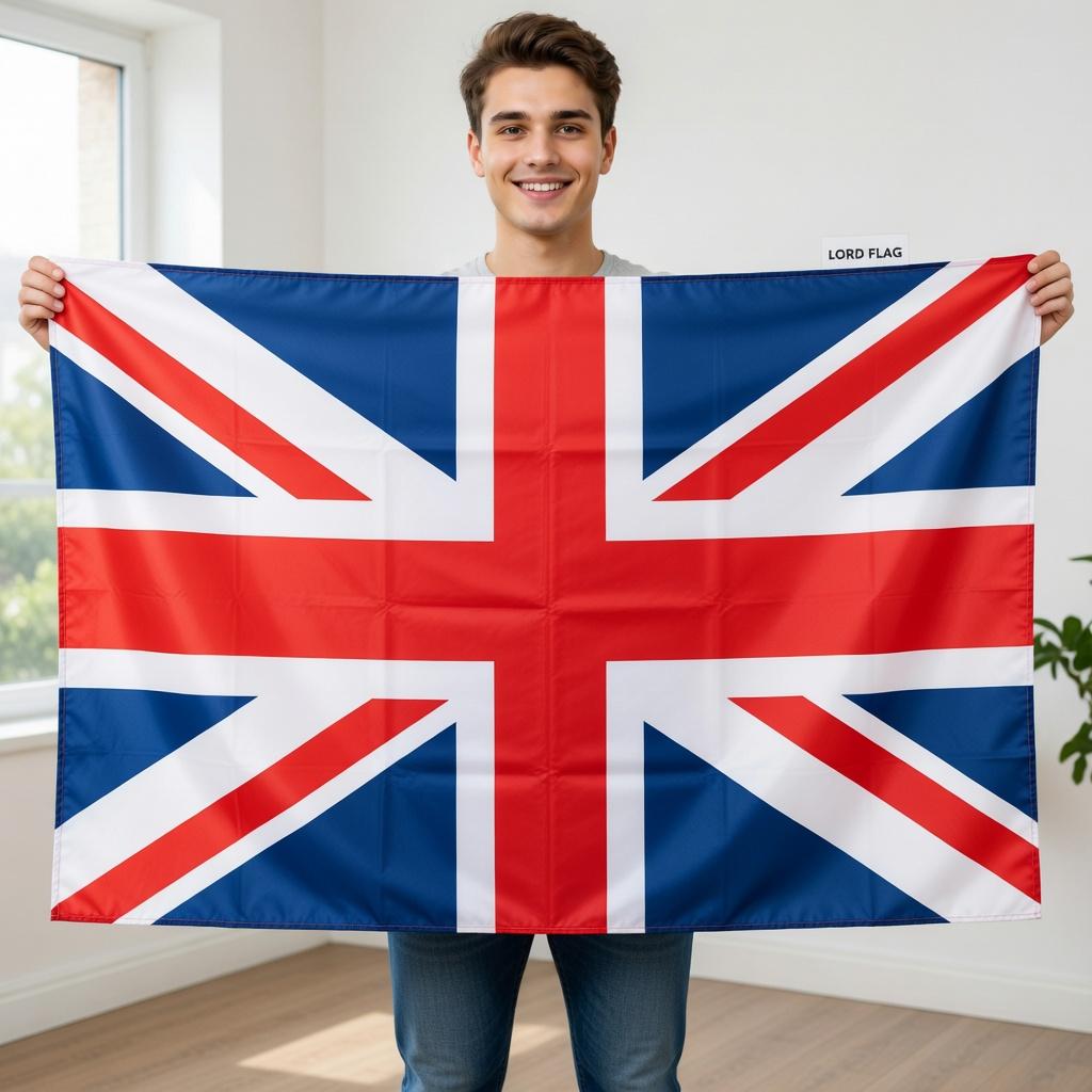 UK Flag Tapestry Flat Print British Union Jack Wall Hanging for Bedroom Dorm Decor Classic Red White Blue Banner Home Art Gift