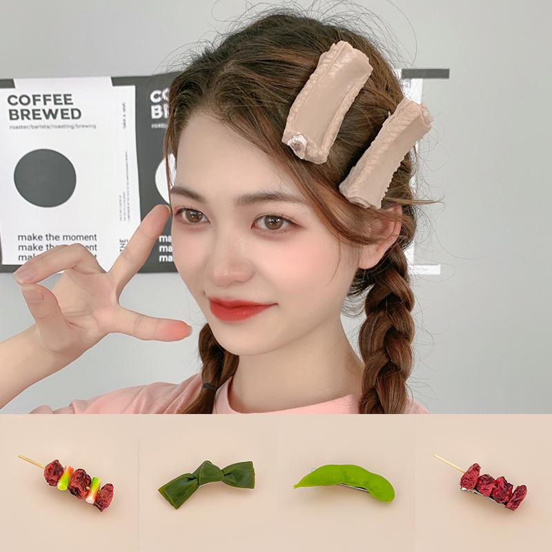 Buy 1PC Hair Style Tool Side clip Skewers Hair Ornament Artificial food