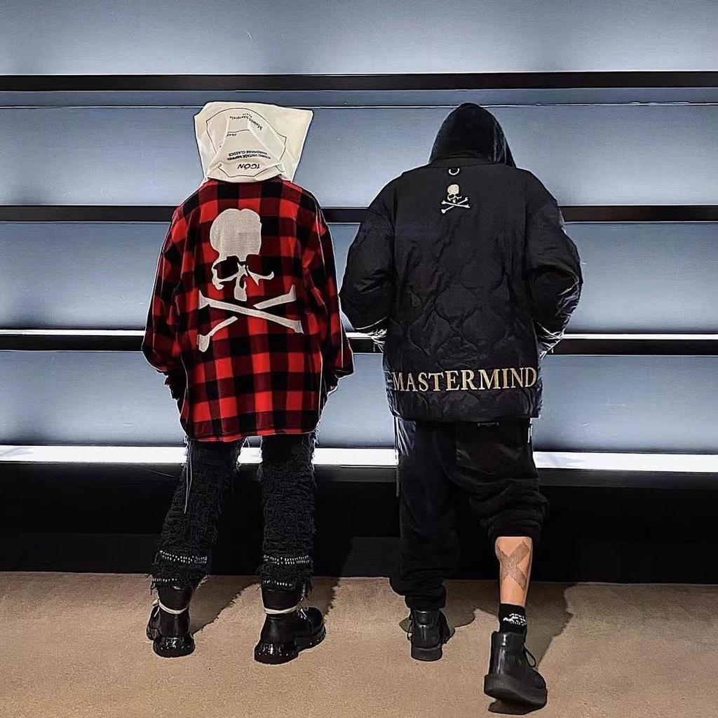 Skull Embroidery Baseball Collar Cotton Jacket - MMJ American Trendy Brand Outerwear