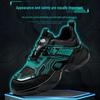 Men's Safety Shoes: High/Low Top, Anti-Smash, Anti-Puncture, Non-Slip Rubber Sole - Ideal for Construction Sites.