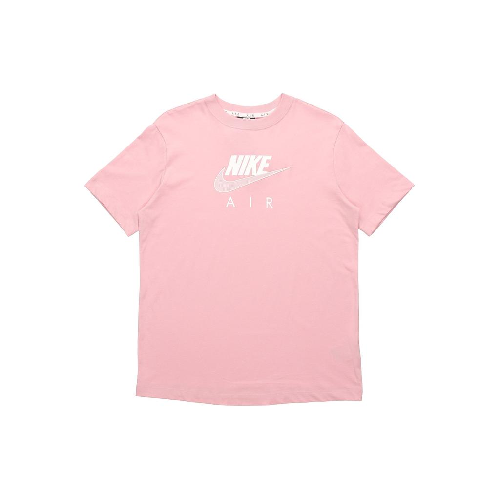 Nike Air Logo Casual Sport Short Sleeve T-Shirt Women Tops Pink CZ8615-630