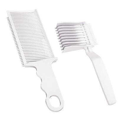 2 Pcs Barber Fade Combs Professional Hair Cutting Heat-Resistant Clipper Blending Flat Top for Salon Hairdresser Styling Tools