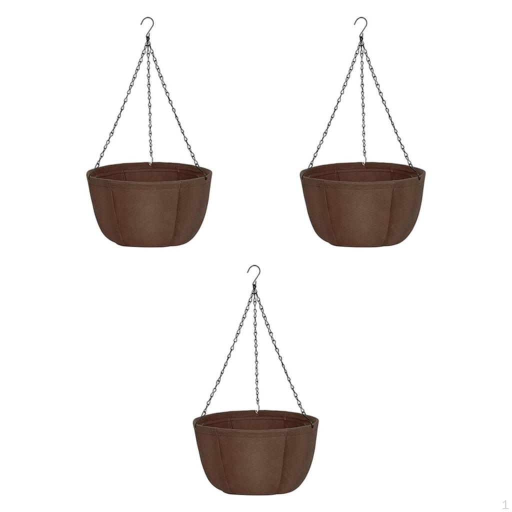 3 Hanging Baskets for Indoor And Outdoor Plant Display