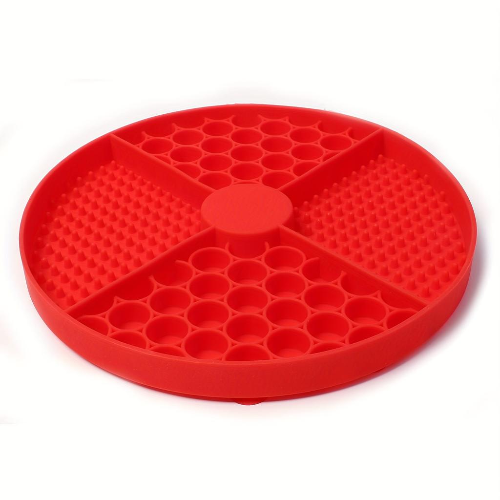 Hunde-Futtermatte Silikon Katzen-Langsamfresser-Näpfe mit Saugnapf Slow-Feeding-Pad Hunde-Leckmatte Angstlösende Utensilien