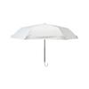 Francfranc Folding Umbrella with Blackout Suitable for Sun and Light UV Suitable for Sun and Rain Ribbon, 50cm, Silver, Rain, 100% Blocking,