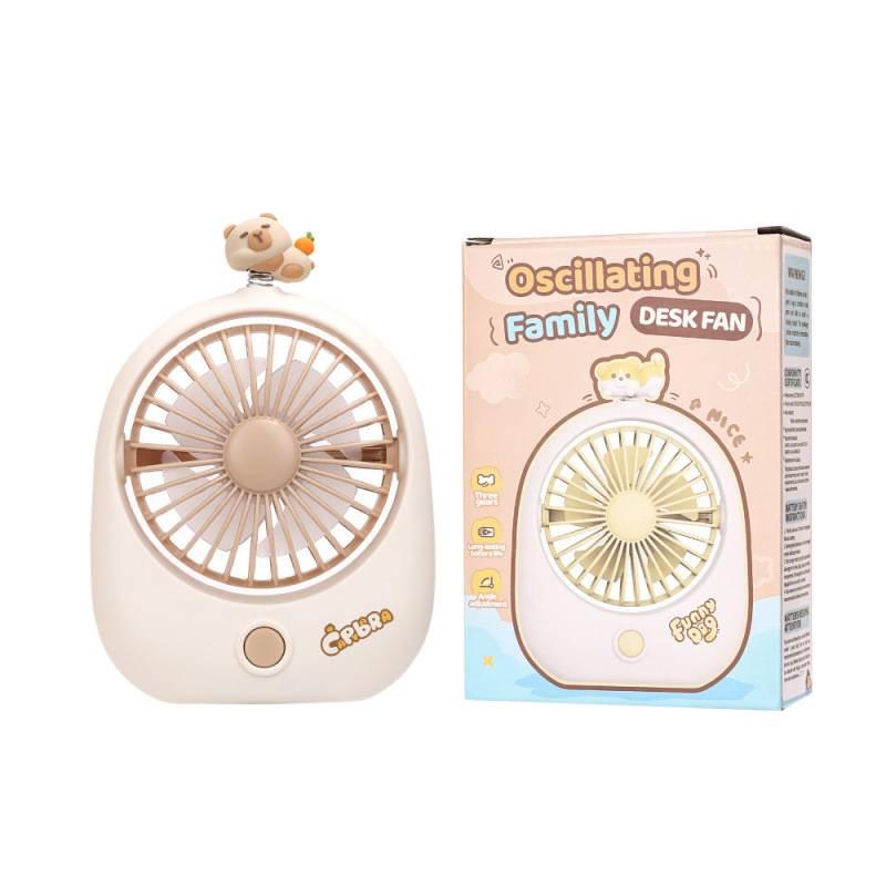 Capybara USB Portable Dorm Fan: Cute, Compact, Child-Friendly Tabletop Fan
