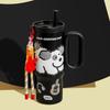 High-Capacity 316 Stainless Steel Insulated Cup with Straw