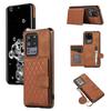 Phone Case for Samsung Galaxy S20 Ultra Card Holder TPU+PU Leather Kickstand Phone Cover