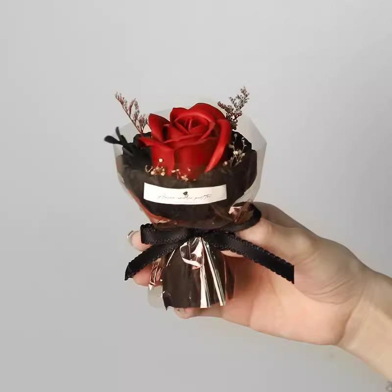 Mini Pocket Bouquet: Artificial Rose for Birthdays, Mother's Day & Valentine's Day
