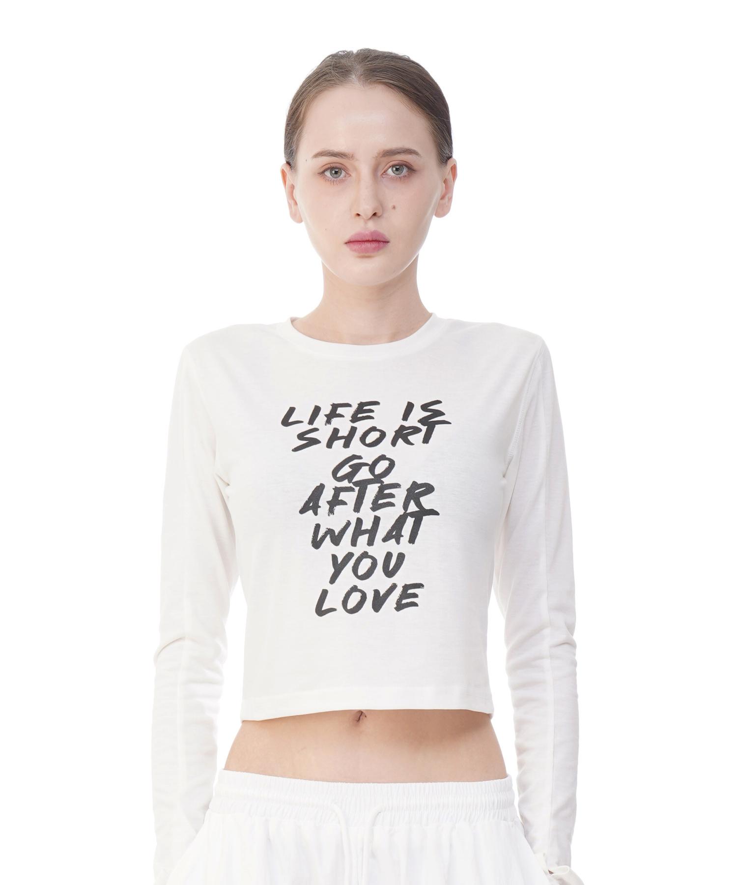 D So H Life Semi-Warmer Crop Top White Free