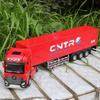 1/50 Kontener Ciężarówka Zabawka Samochód, Kolekcjonerski Model Pojazdu Transportowego Samochód ze Światłami i Dźwiękami, Pull Back Diecast Zabawka Prezent dla Dzieci