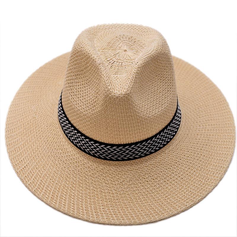 

1PC Summer Sun Protection Sun Hat Men s Hat Men s Beach Big Brim Straw Hat Cool Hat Top Hat Sun Hat Fishing Hat