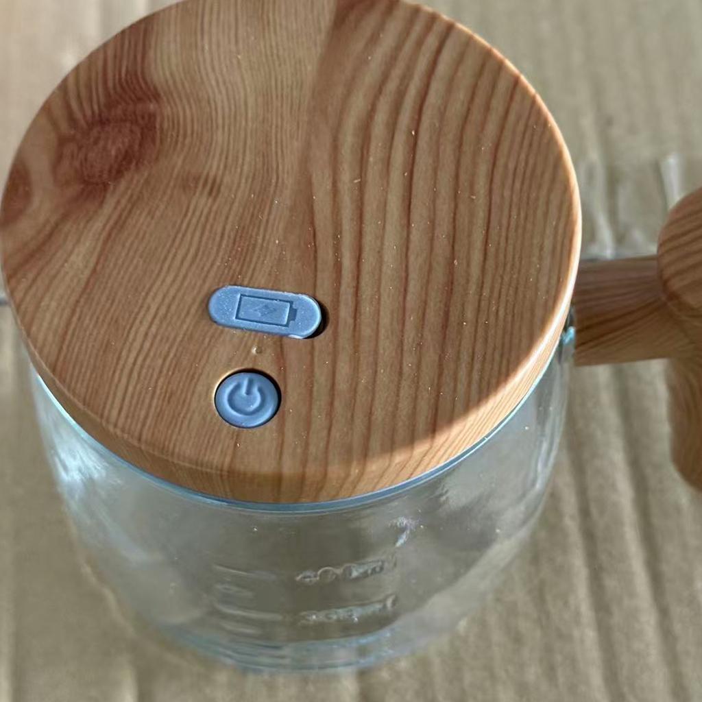 Electric Glass Coffee Mug Auto Stirring Portable USB Rechargeable Quiet Motor Beverage Mixer For Office Travel