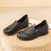 2025 Spring Genuine Leather Women's Shoes Comfortable Cowhide Soft Sole Casual Women Flat Heel Shoes Non slip Mom's Shoes