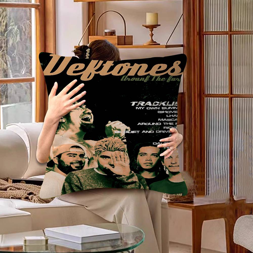Rock Band DDeftones Personalized picture text home decorative pillows Household Gifts xcm