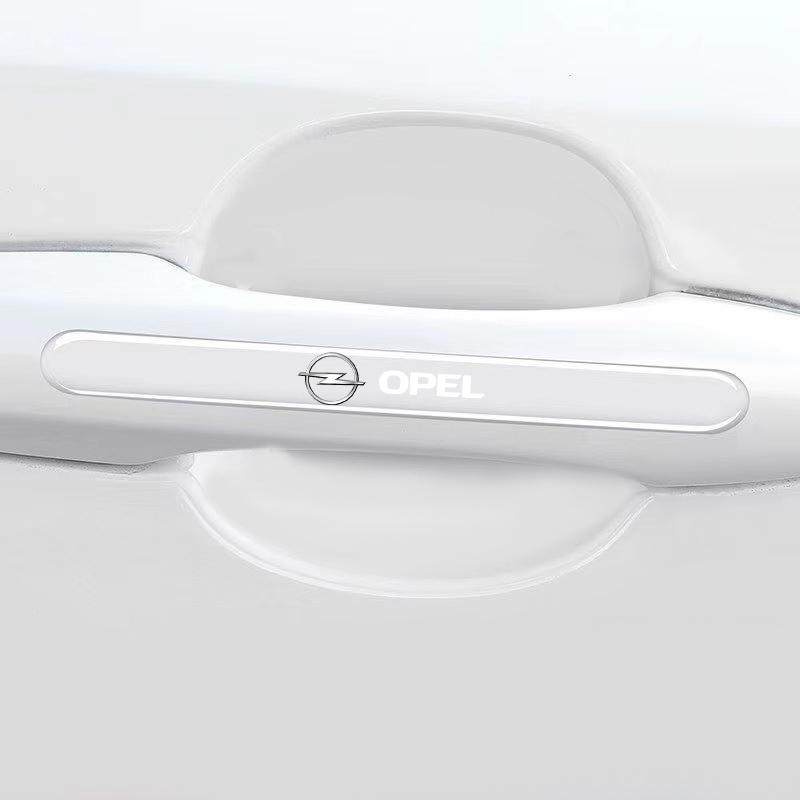 4Pcs Car Door Handle Protector Sticker Auto Styling For Opel Corsa Astra Insignia Vectra Zafira Meriva Mokka Grandland Vivaro