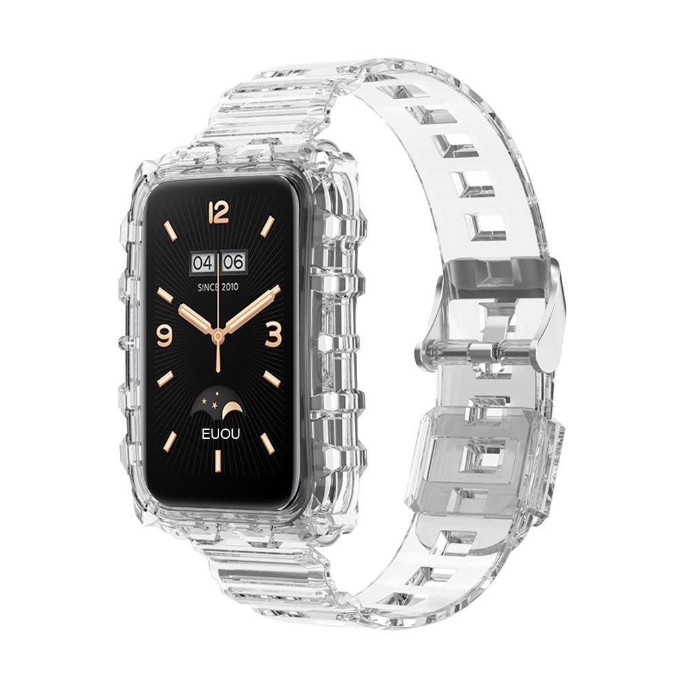 Transparent Strap Case For Xiaomi Band 7 Pro Replacement Wristband For Mi Band 7 Pro Clear Silicone Straps Bracelet Accessories