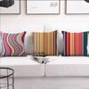 Luxury Brand Pattern Stripes Art cushion cover Living Room Headboard Bedroom Office Cushion Cushion Sofa Nap Time Pillow Case