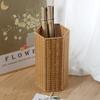 Aufbewahrungskorb im Rattan-Look, Mehrzweck, 3-in-1 für Regenschirmständer, Pflanzenübertopf & Yogamattenhalter, Nordische Heimdekoration