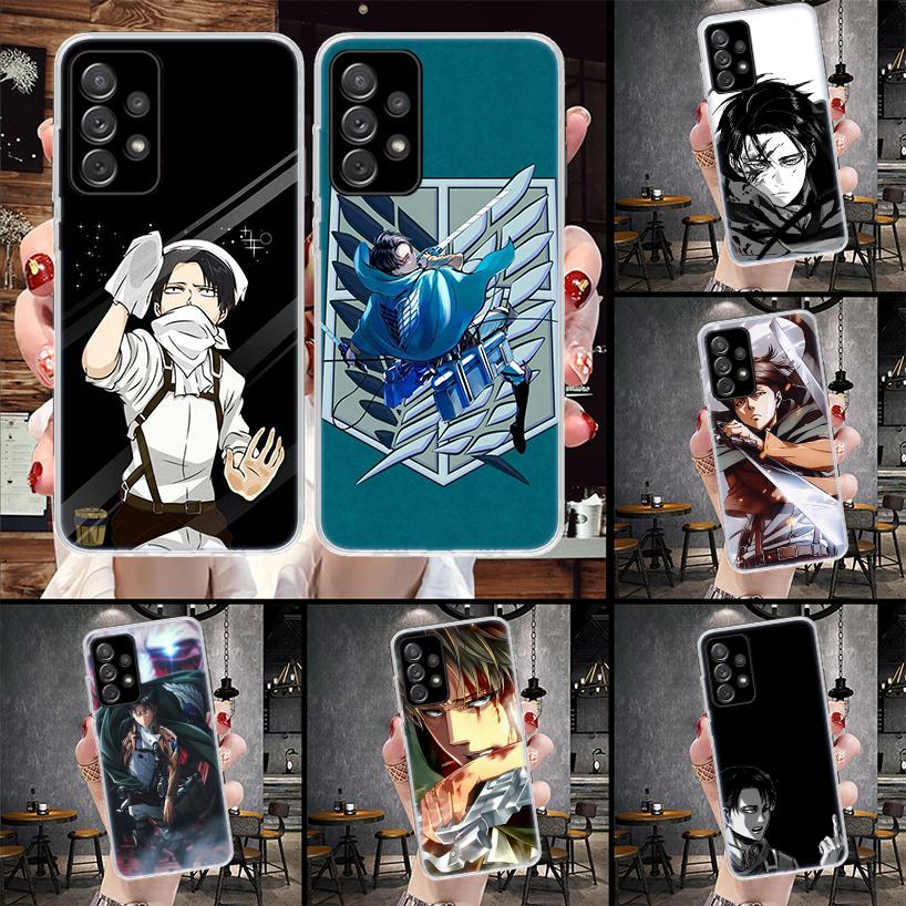 Titan Attack Levi Phone Case For Samsung Galaxy A12 A22 A32 A52 A72 A02S A51 A50S A71 A70 A31 A20S Note 20 Ultra S10 A10S Galaxy
