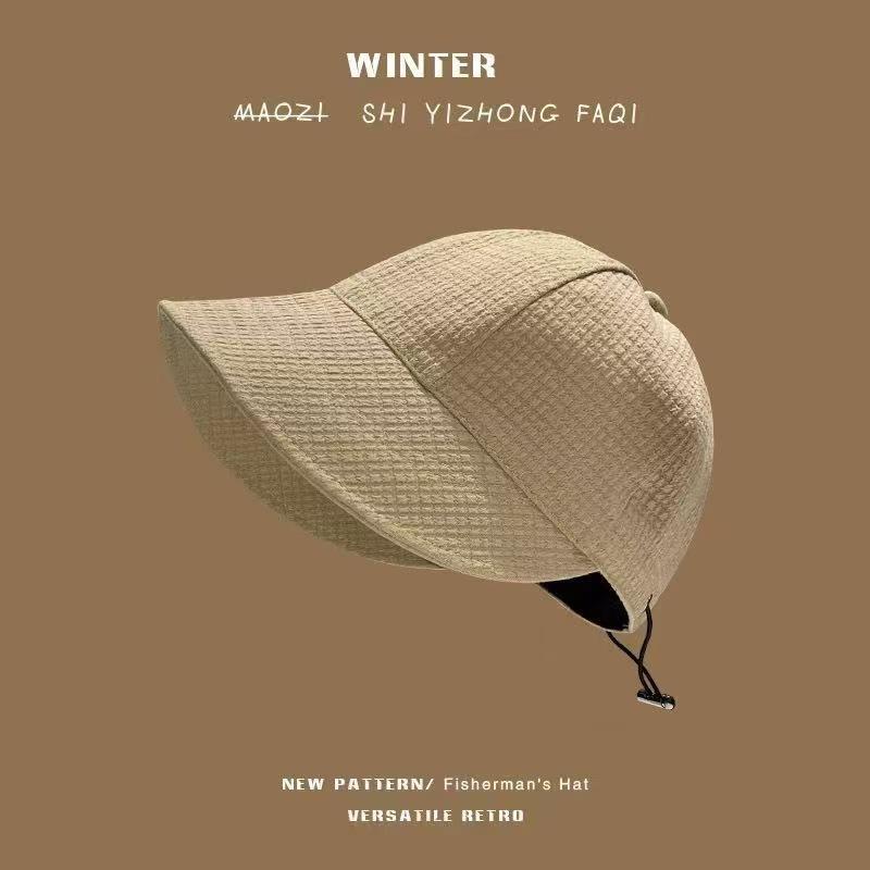 

Ruth Hat Waffle Fisherman Hat Children s Cap Spring Summer Fashion Versatile Sun Hat Sun Hat One size fits all хакі