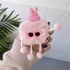 Plush Earphone Case Cute Sunglass Man Shape Drop Protection Earphone Protective Cover for IOS Earbuds 1 2 Universal