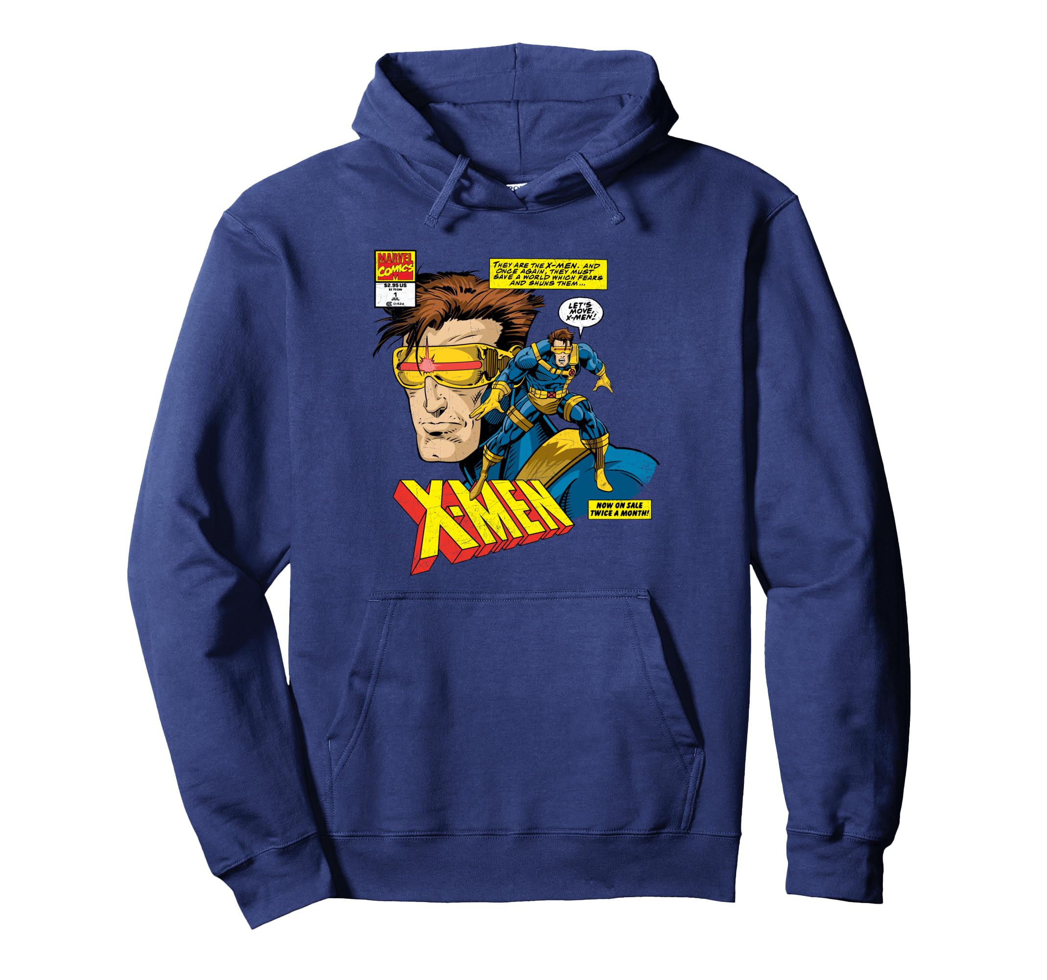 

Marvel X-Men Cyclops Mutant Antique Comic Art Hoodie