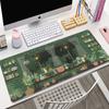 Niedliche Katze Großes Gaming-Tastatur-Mauspad XL Grüne Pflanze Computer-Gamer-Tablet-Mauspad Langes Mauspads XXL x Spiel-Mausmatten