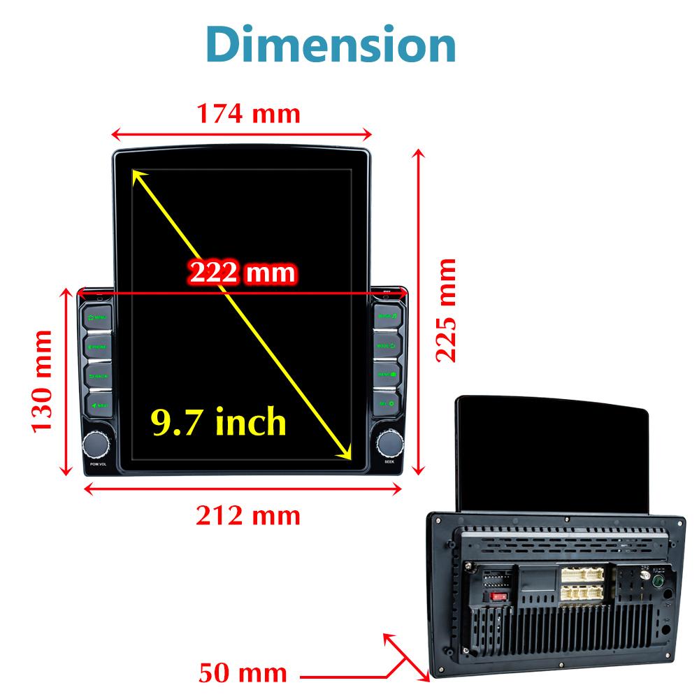 9.7'' Android Car Radio For Chevrolet Aveo 2 Sonic T300 2011-2015 2 DIN Tesla Vertical Screen Carplay Auto Radio Multimedia Player 2+32GB