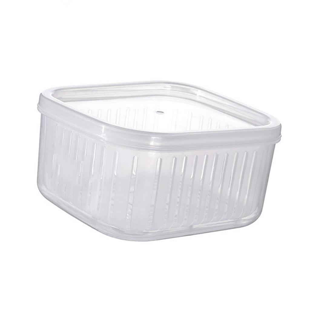Raining Fruit Storage Containers for Fridge Keep Freshness Sealed Lid Clear Vegetable Fruit Fridge Organizer