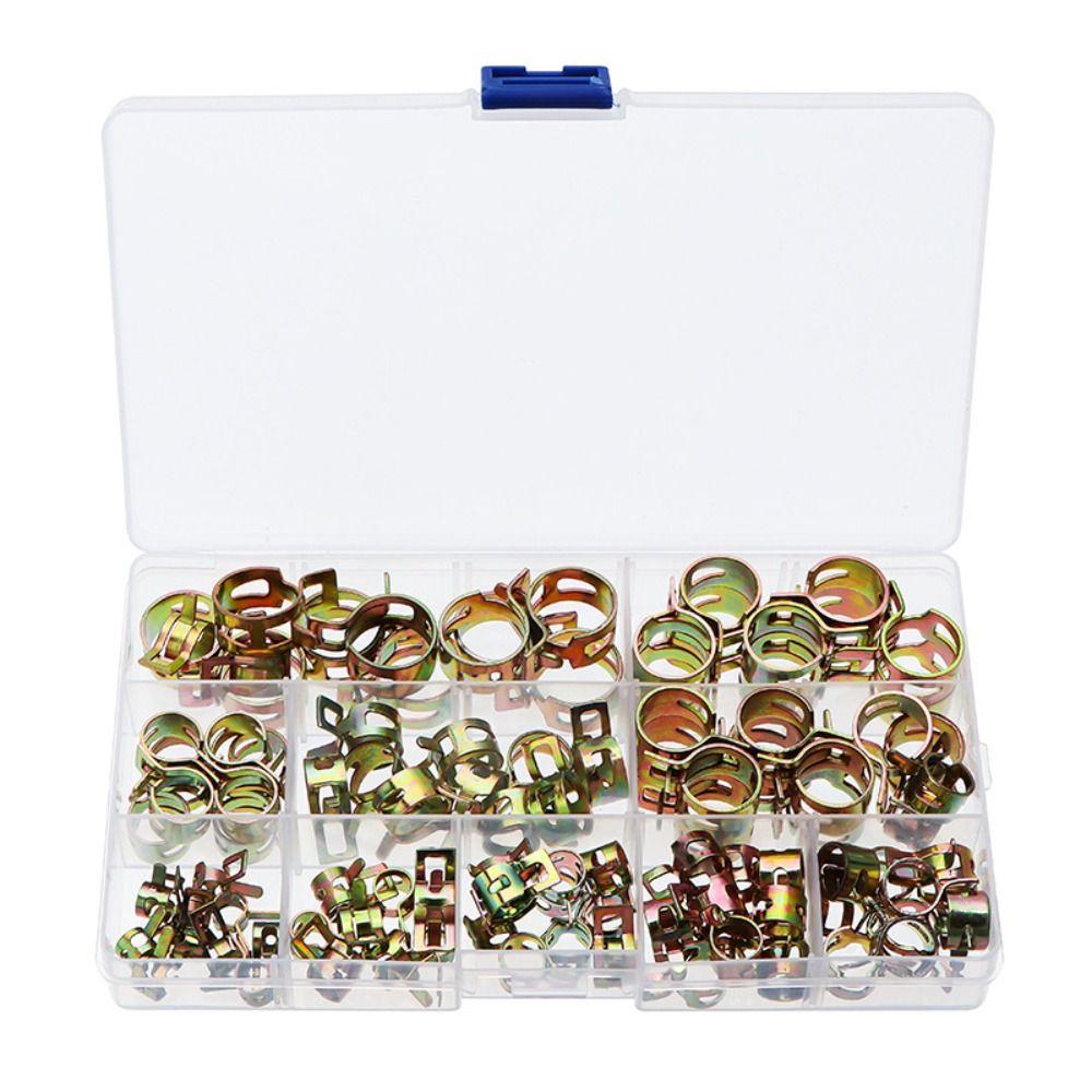 100Pcs Low Pressure Fuel Line Hose Clip 6-17mm Water Pipe Fastener  Metalworking